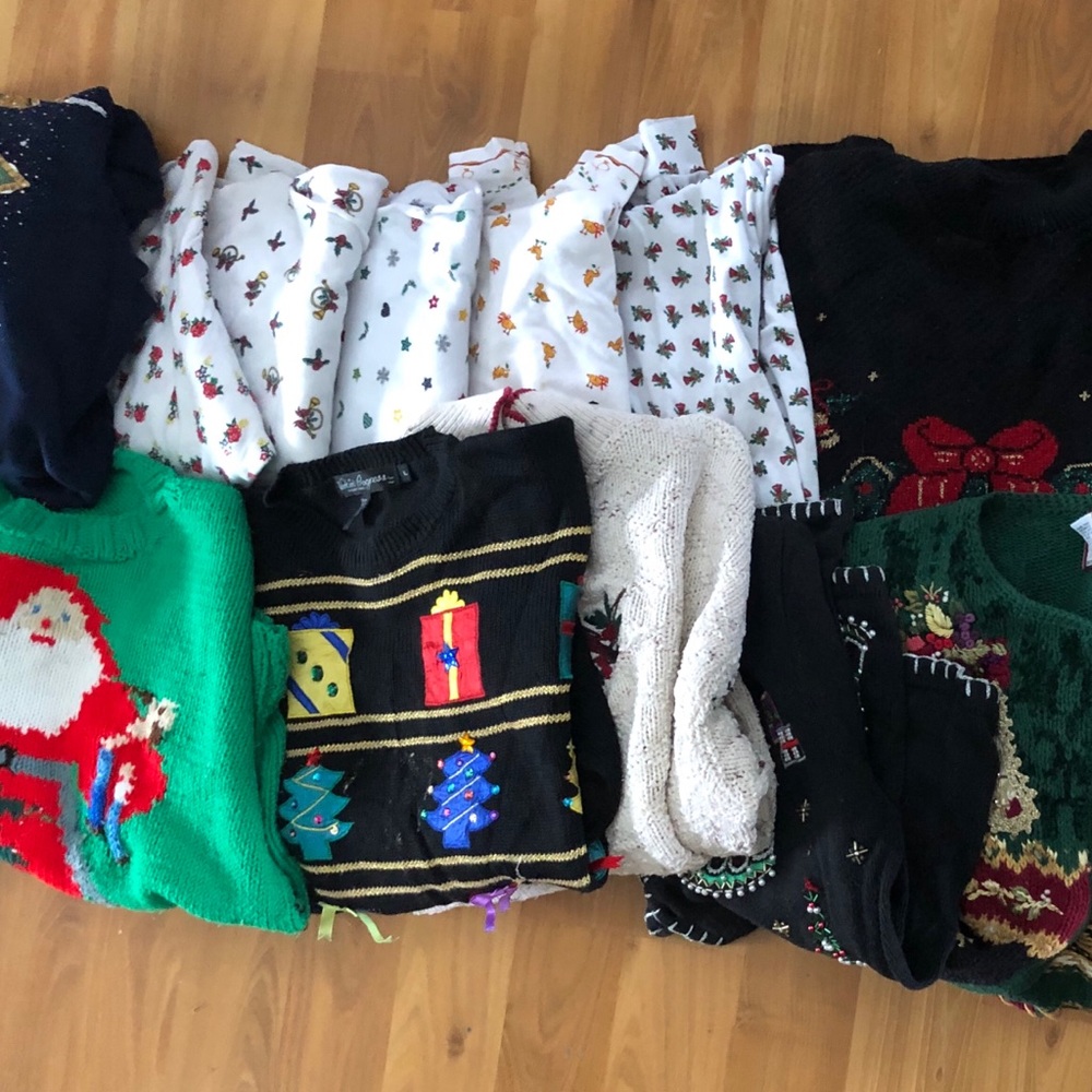 Lot of Ugly Christmas Sweaters! 🌲🍷✨